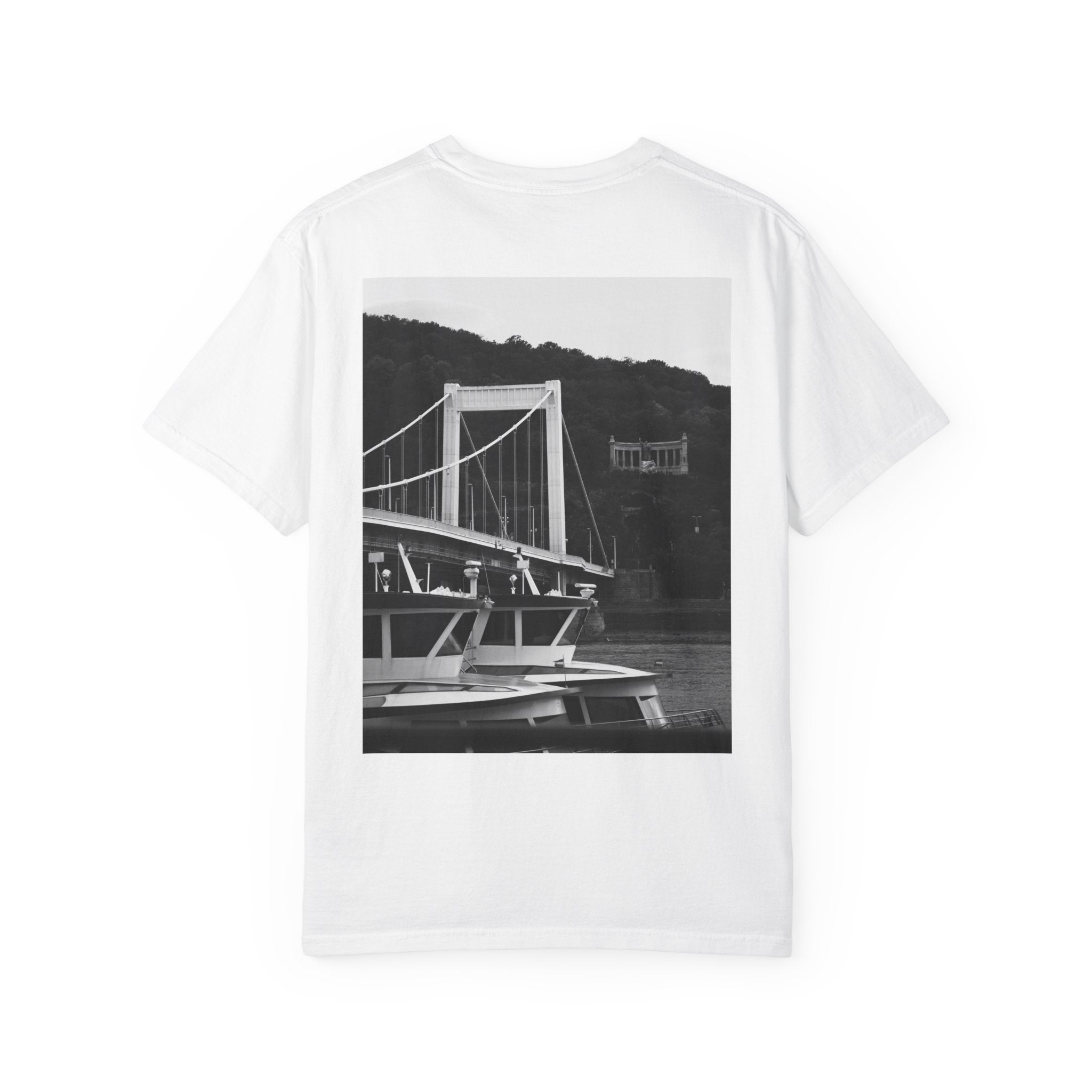 Make It Count Photo T-Shirt — Minimalist Bridge Back-Print Tee