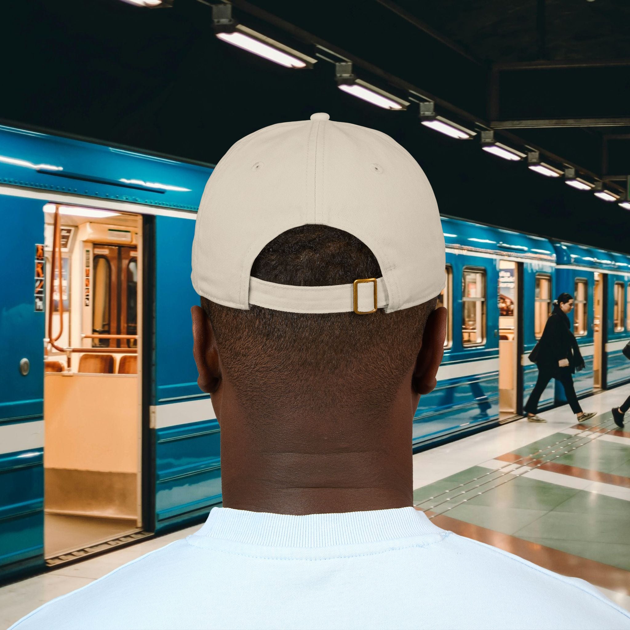 Organic Embroidered Baseball Cap — 'I'm Single' Funny Script